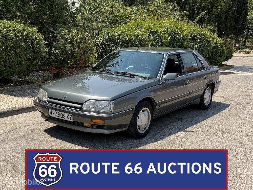 Renault 25 V6 Turbo | 1990 | Route 66 Auctions, Renault, Zwart, Bedrijf, Handgeschakeld