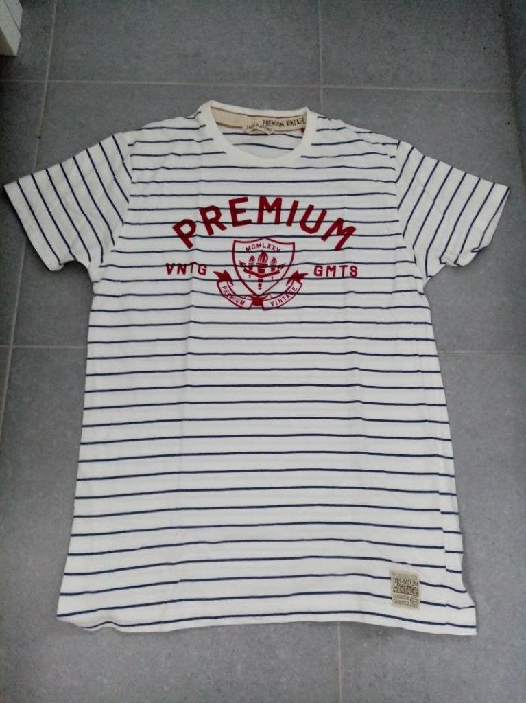 Jack & Jones : nieuw strepen t-shirt maat XL, Wit, Ophalen of Verzenden, Jack & jones, Maat 56/58 (XL)