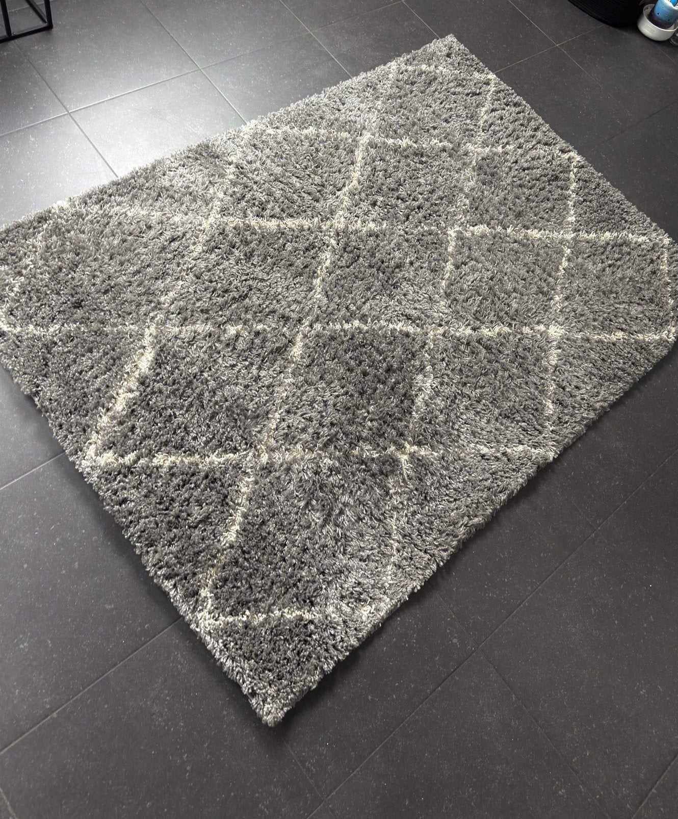 Grijs tapijt 133x190cm, Huis en Inrichting, Ophalen, Gebruikt, Grijs