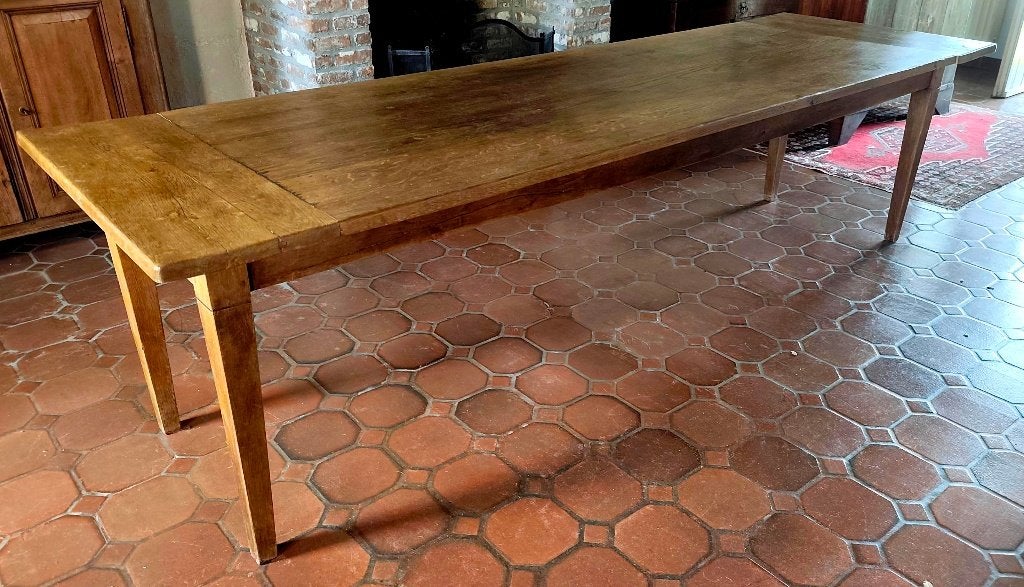 Table de l'abbaye française, Maison & Meubles, Enlèvement, 50 à 100 cm, Chêne, Rectangulaire