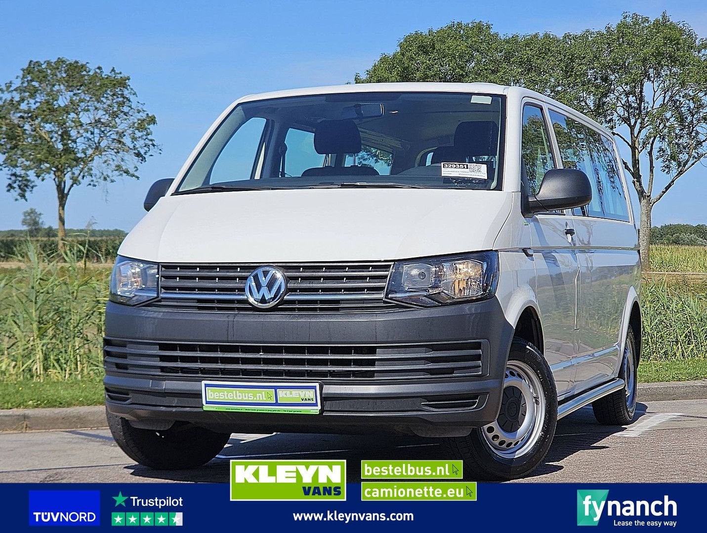 Volkswagen TRANSPORTER 2.0 TDI L2H1 Combi 9-pers AC, Auto's, Bestelwagens en Lichte vracht, Wit, Bedrijf, Te koop, ABS