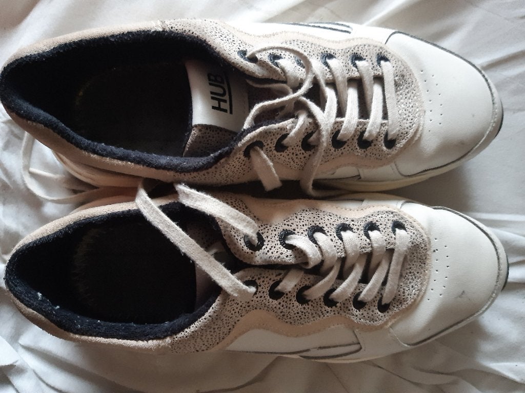 Schoenen, Enlèvement ou Envoi, Porté, Blanc, Baskets