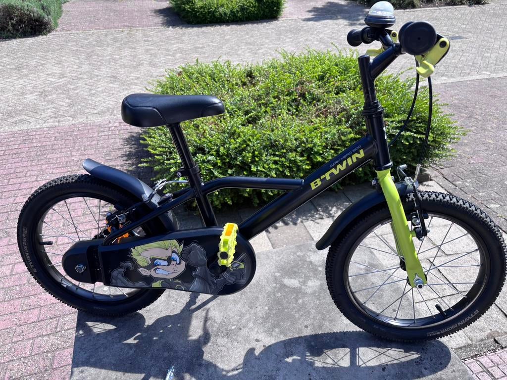 Kinderfiets 3-6jaar + zijwieltjes, Fietsen en Brommers, Fietsen | Kinderfietsjes, Ophalen, Zo goed als nieuw, Zijwieltjes