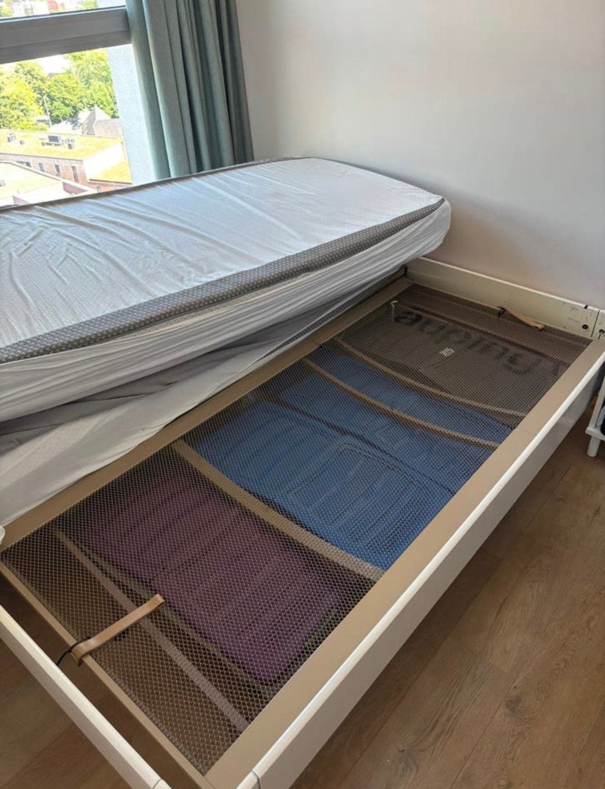 Auping auronde omkadering en resorts, Maison & Meubles, Chambre à coucher | Lits, Enlèvement, Utilisé, 180 cm, 200 cm