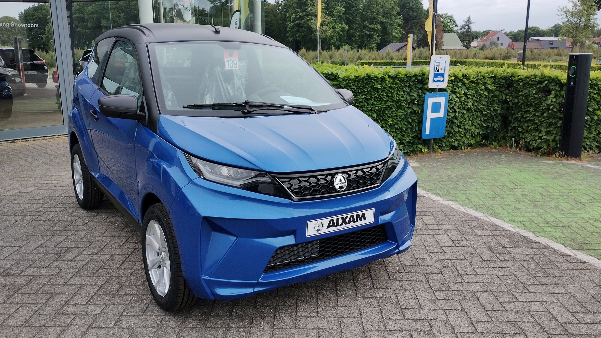 Axiam Crossline Pack Ambiion, Auto's, Aixam, Gebruikt, Blauw, Bedrijf, Diesel