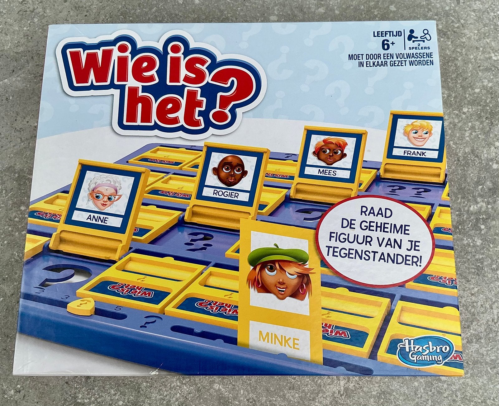 Spel “Wie is het?”, Hobby en Vrije tijd, Gezelschapsspellen | Overige, Ophalen of Verzenden, Zo goed als nieuw