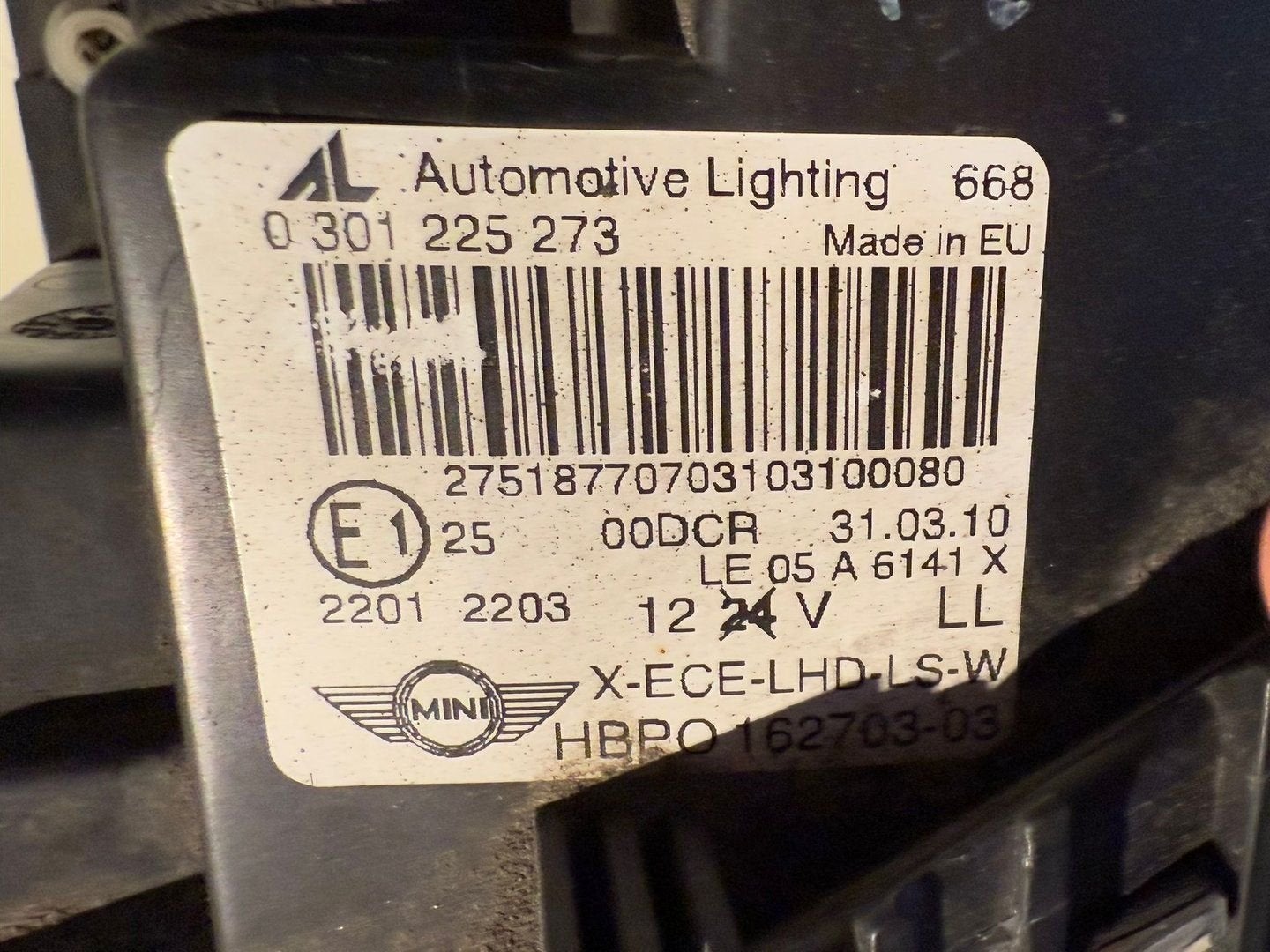 MINI R56 KOPLAMP ANTERIOR HBPO16270303, Auto-onderdelen, Gebruikt, -, -, Ophalen of Verzenden