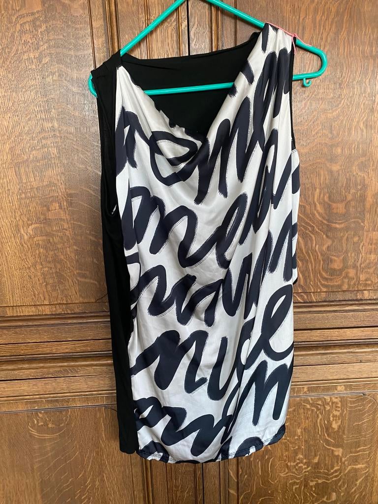 Robe tunique soyeuse, Kleding | Dames, Jurken, Zwart, Ophalen of Verzenden, Zo goed als nieuw, Maat 36 (S)