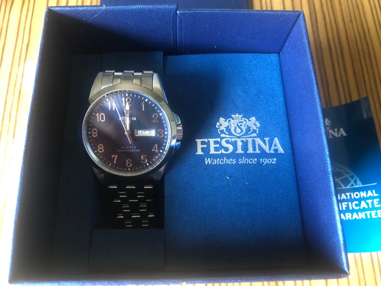 RVS Festina horloge nieuw, Handtassen en Accessoires, Horloges | Heren, Staal, Staal, Polshorloge, Nieuw