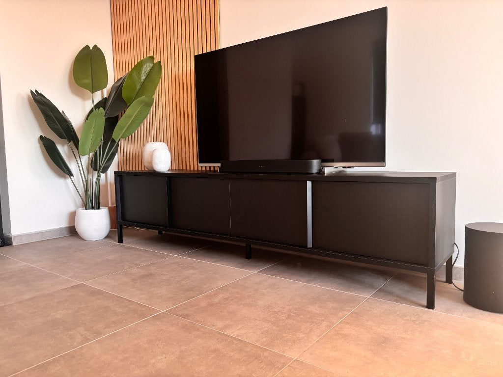 Tv meubel + dressoir, Ophalen, Zo goed als nieuw, 200 cm of meer, 25 tot 50 cm