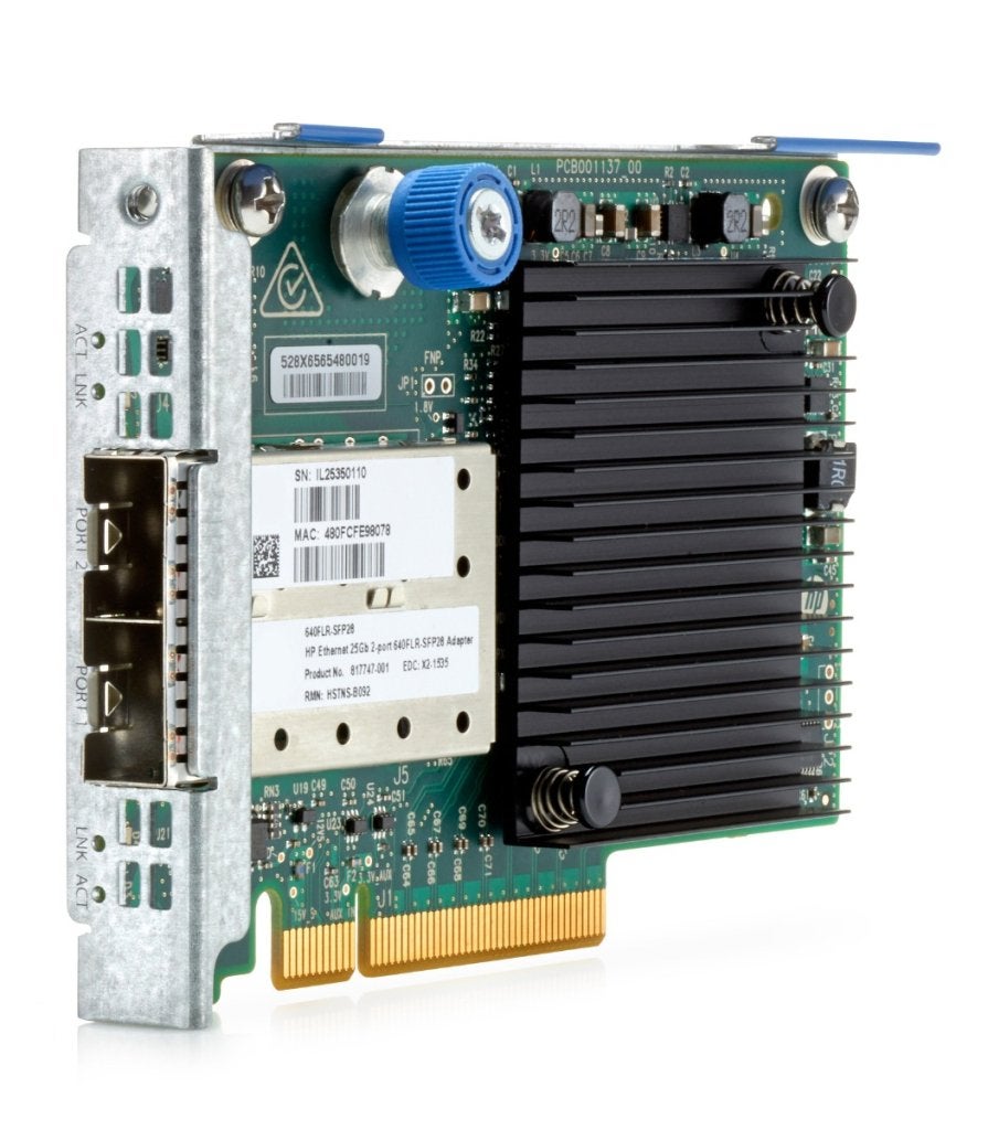 HPE Ethernet 10/25Gb 2-port 640FLR-SFP28 Adapter 817747-001, Informatique & Logiciels, Cartes réseau