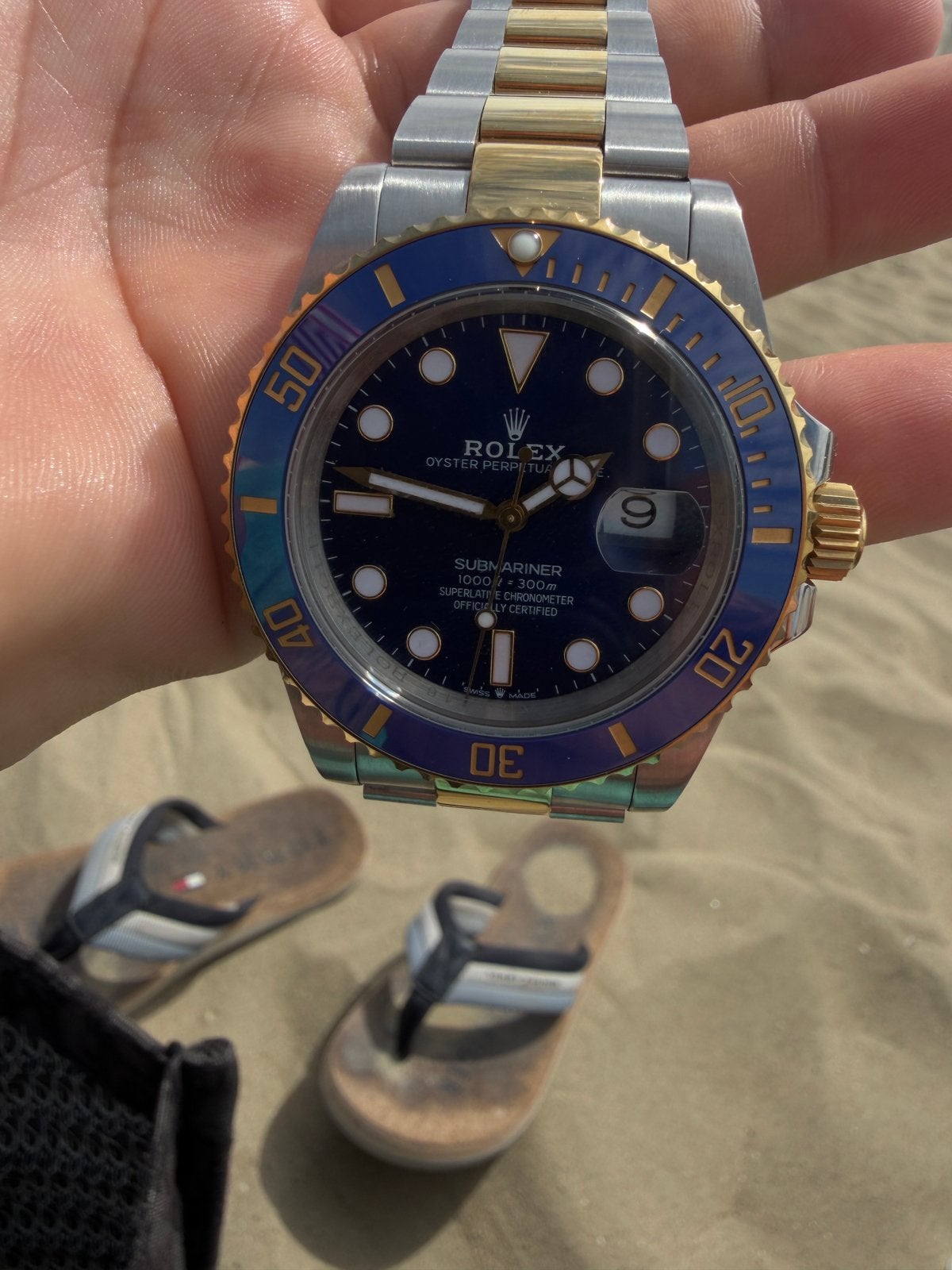 Rolex bluesy, Bijoux, Sacs & Beauté, Enlèvement ou Envoi, Comme neuf, Rolex