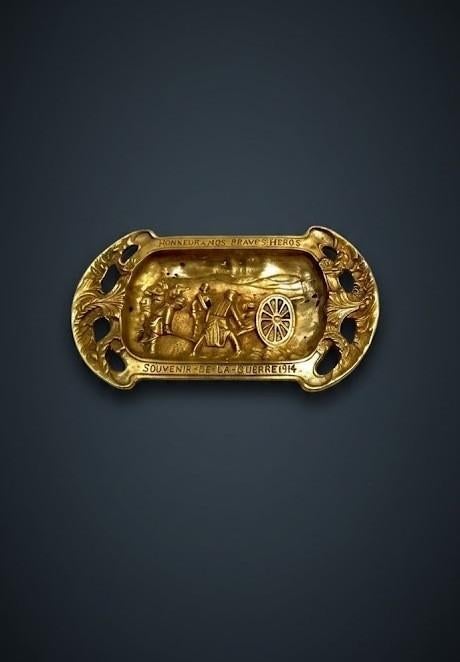 Opbergbakje of een klein bronzen herdenkingsbakje, Antiek en Kunst, Ophalen of Verzenden