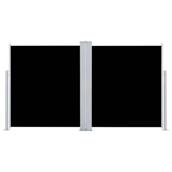 Dubbel Windscherm Nieuw 170 x 600 cm Zwart, Enlèvement, Extensible, Neuf