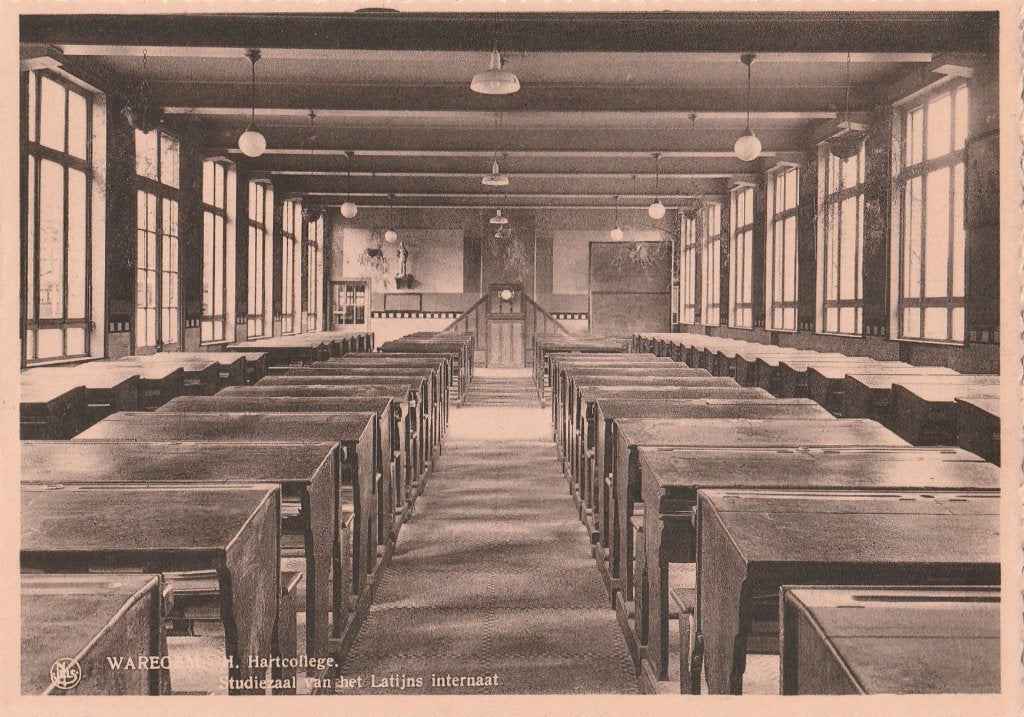 WAREGEM - Heilig Hartcollege  - Studiezaal Latijn, Verzamelen, Verzenden, Ongelopen, West-Vlaanderen