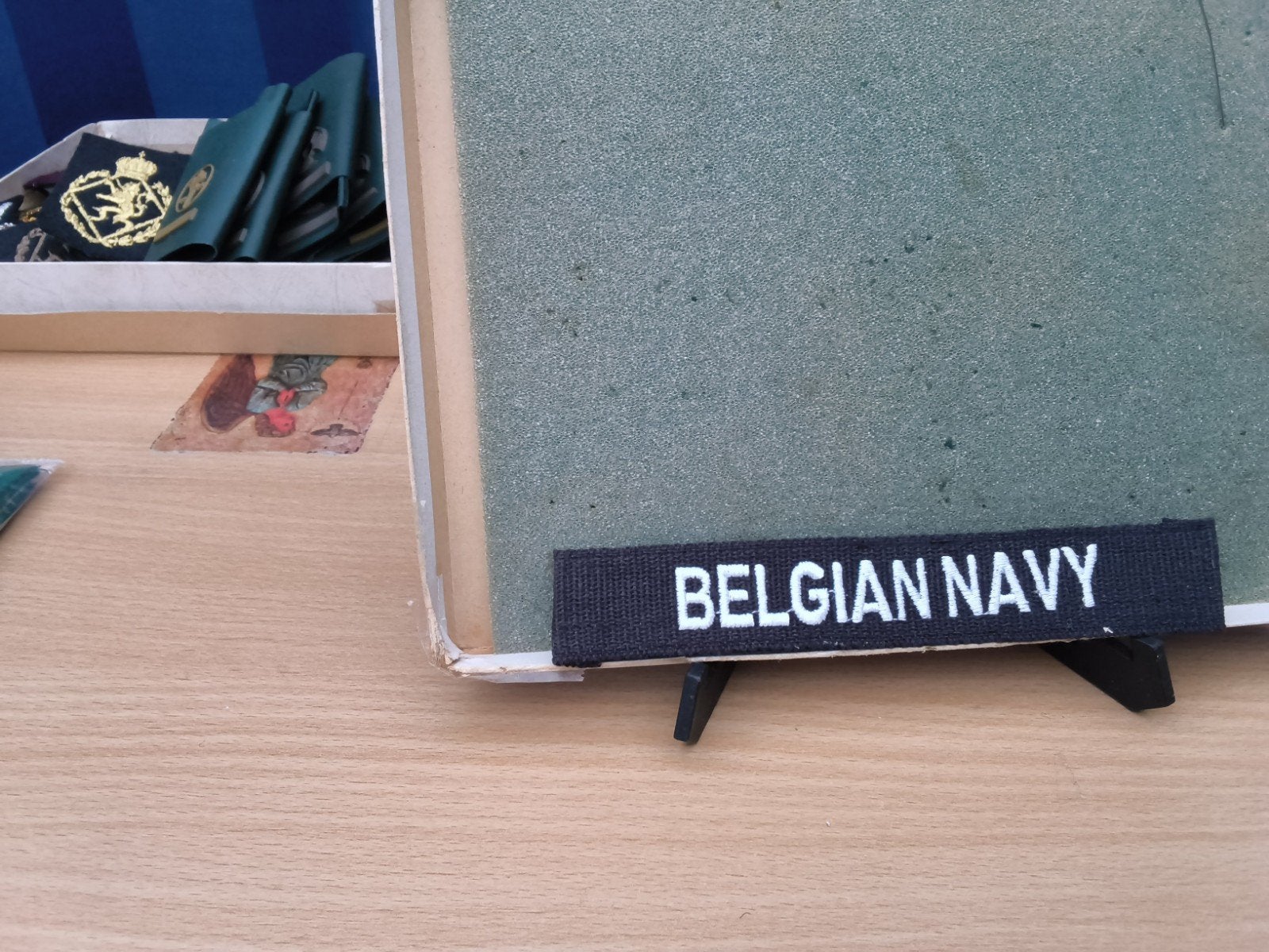 velcro titel Belgium navy, Enlèvement ou Envoi