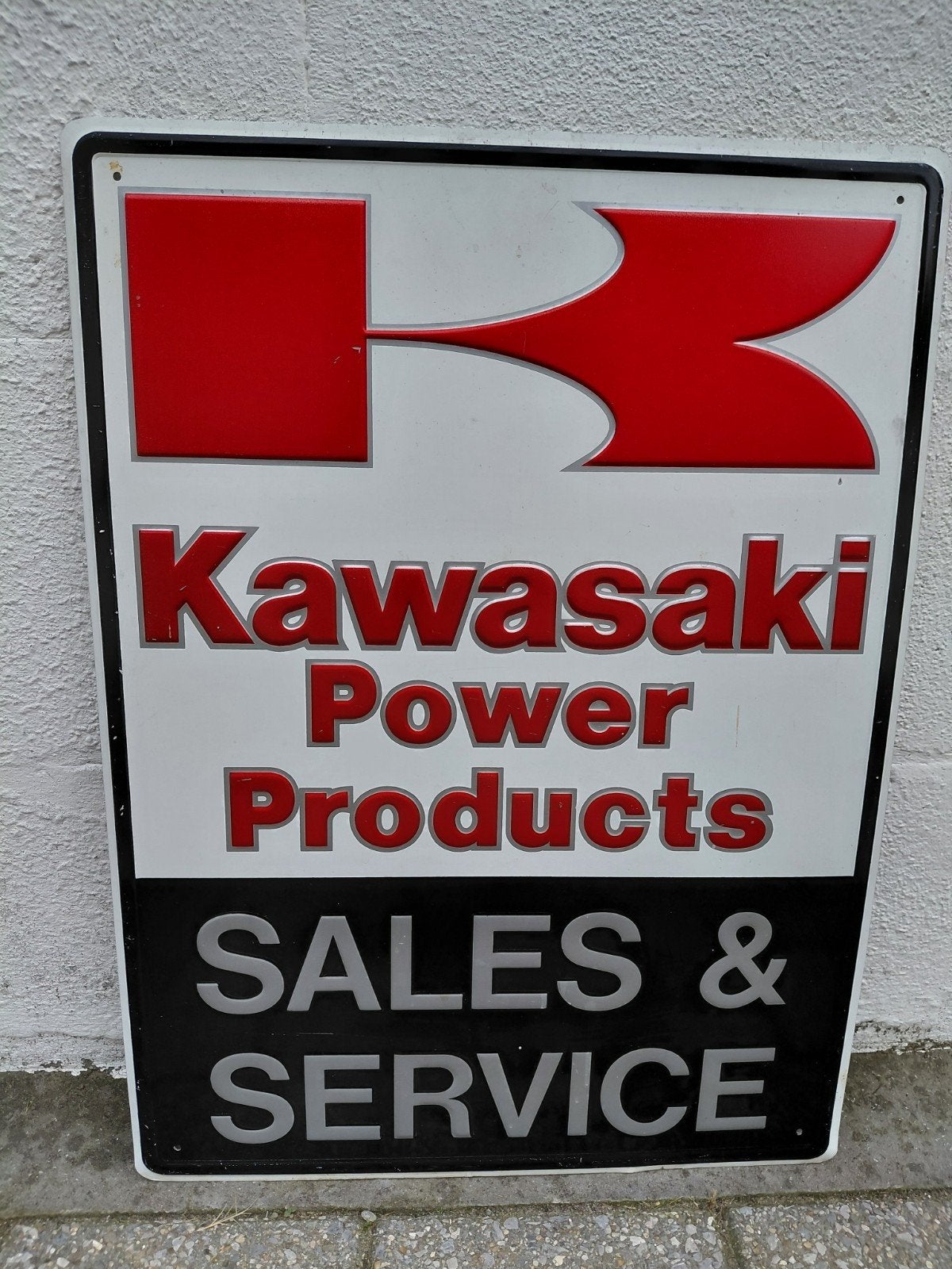 kawasaki retro reclamebord, Verzamelen, Ophalen