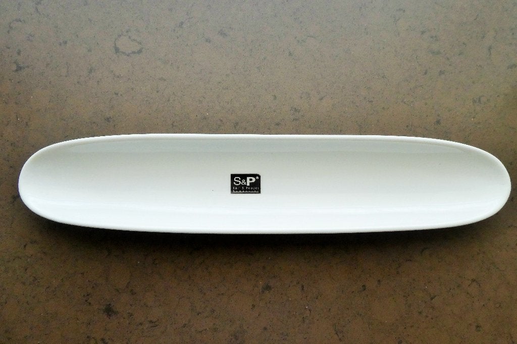 Long Plateau Blanc porcelaine S&P 48 cm. NEUF !, Huis en Inrichting, Keuken | Servies, Ophalen, Nieuw, Porselein, Kom(men)