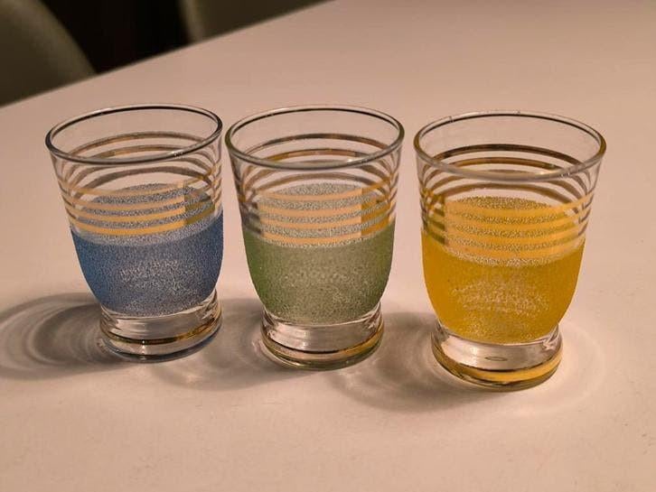 3 'gesuikerde' glaasjes, Antiek en Kunst, Ophalen of Verzenden
