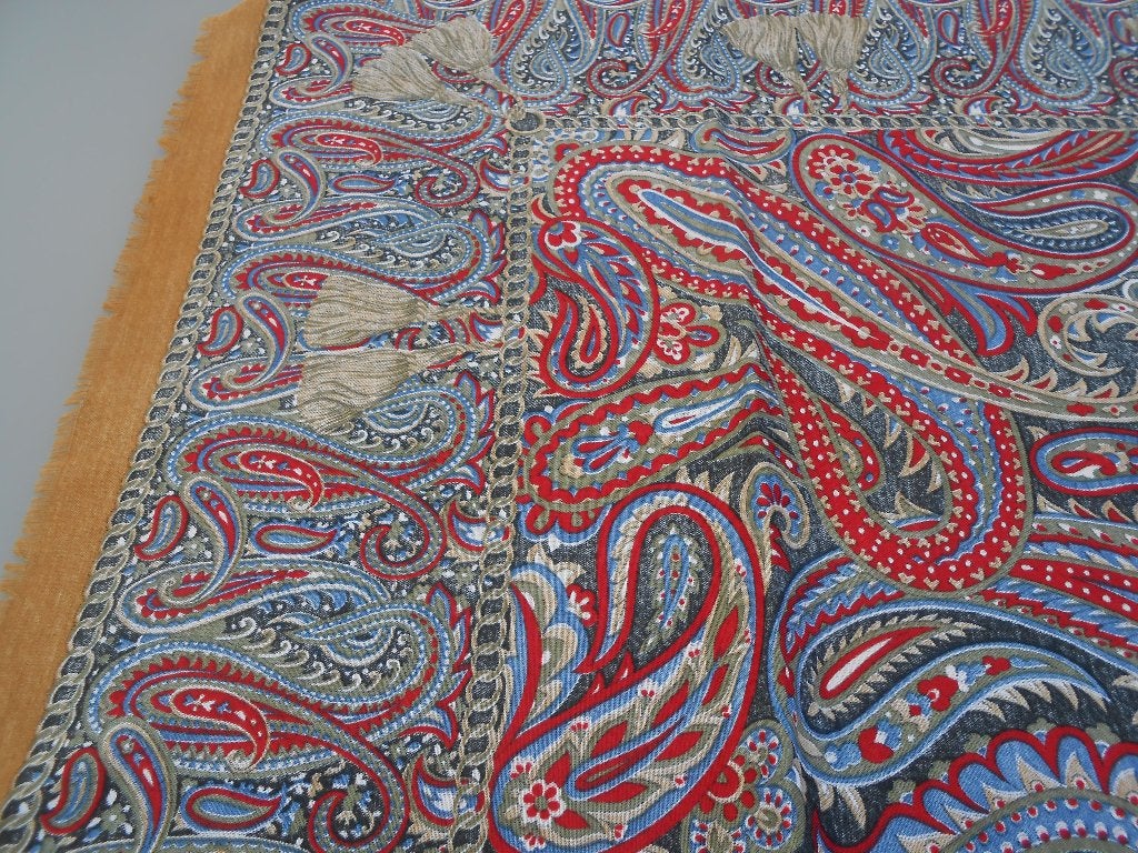 mooie boheemse sjaal 115 x 115 cm, Kleding | Dames, Mutsen, Sjaals en Handschoenen, Ophalen of Verzenden, Sjaal