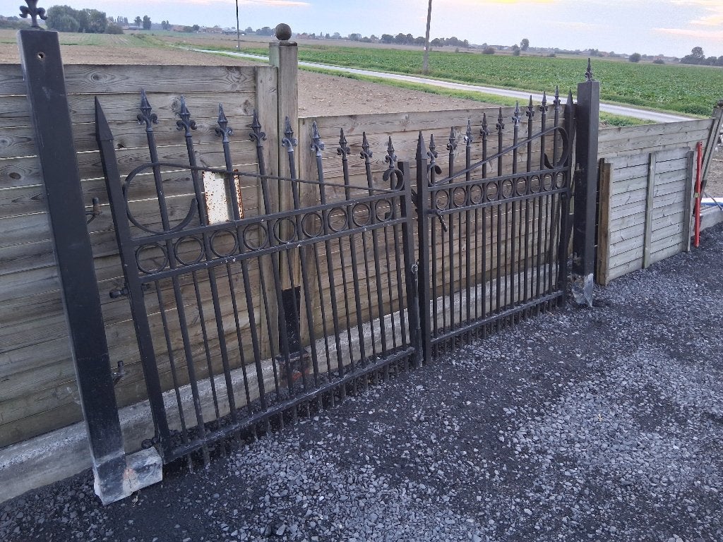 Smeed ijzeren hekken, Tuin en Terras, Ophalen, Gebruikt