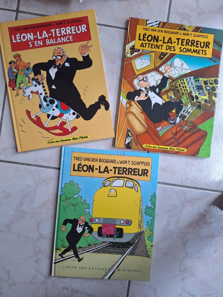 Lot de 3 Bd Léon-La-Terreur Premières éditions pour 18€, Plusieurs BD, Comme neuf