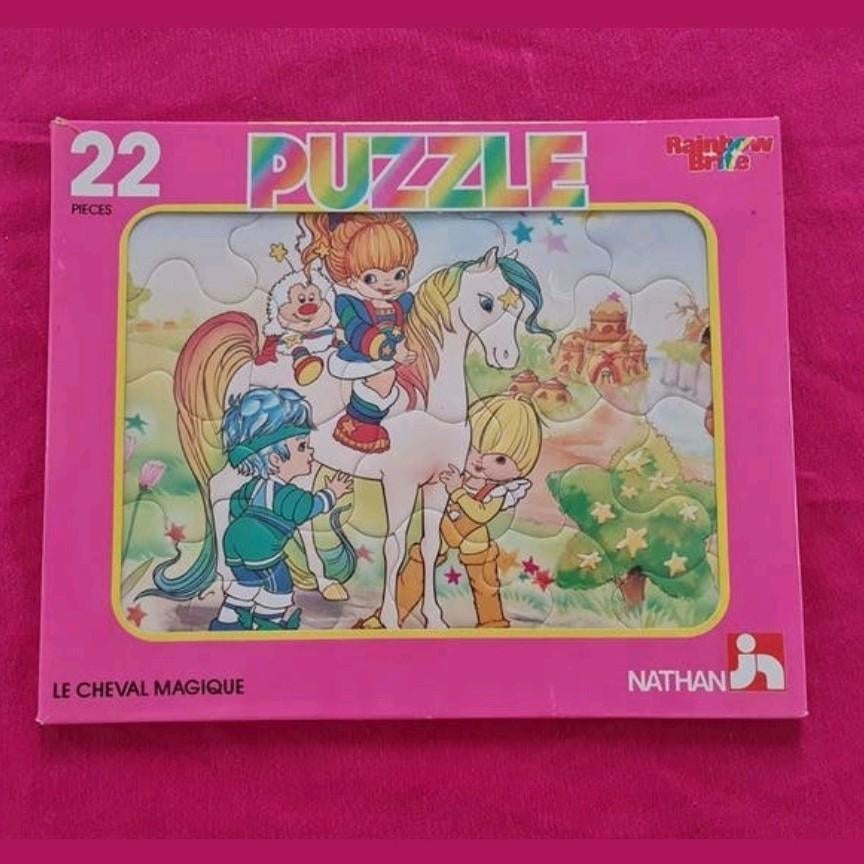 Vintage puzzel  : rainbow brite / 22 stukken, Ophalen of Verzenden