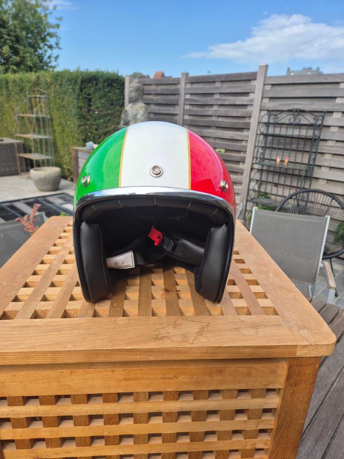 Casque jet italien rétro, Enlèvement, Comme neuf, Medium