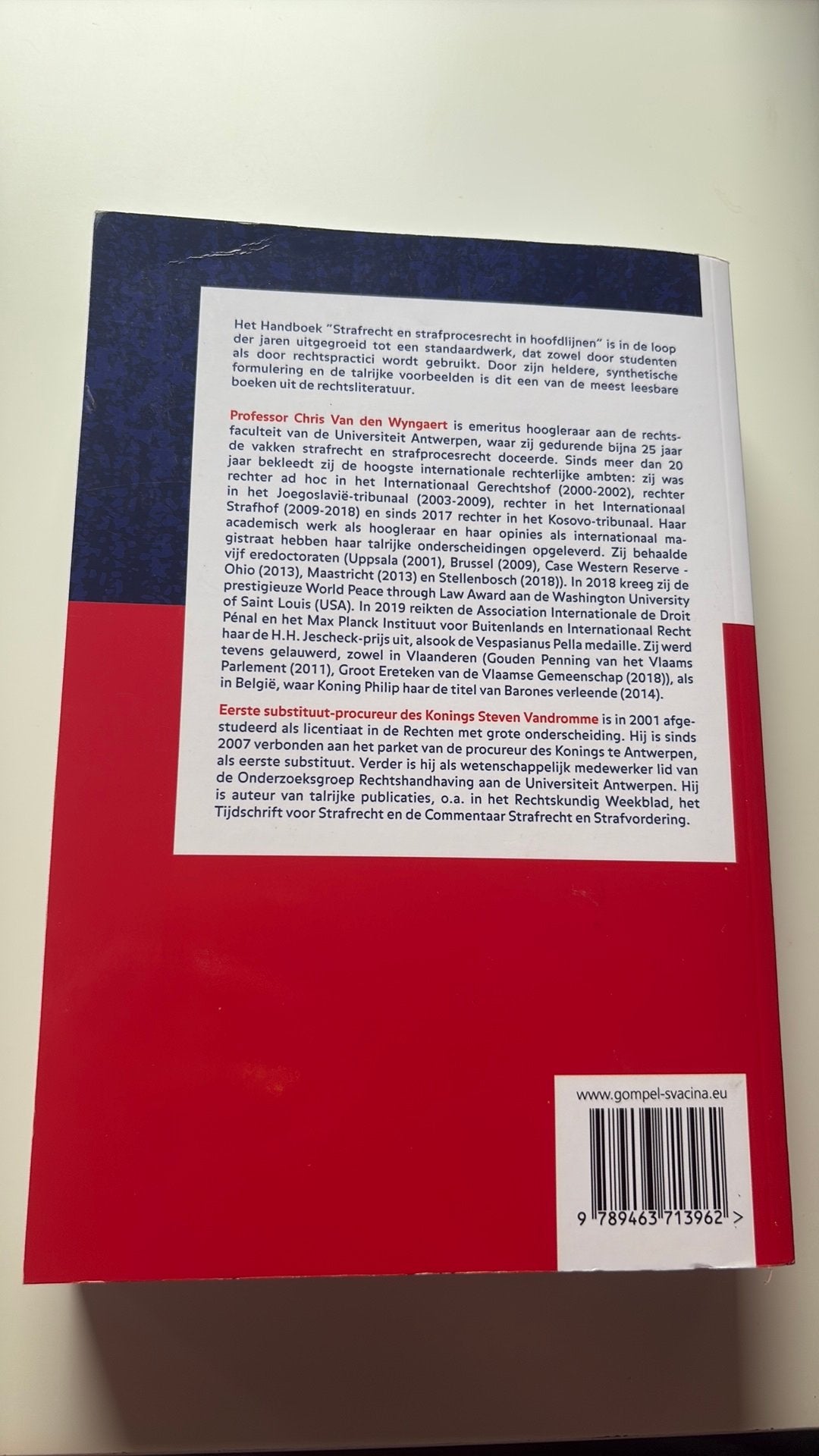 Strafrecht en strafprocesrecht in hoofdlijnen. Deel 1: Straf, Enlèvement ou Envoi, Van den Wyngaert