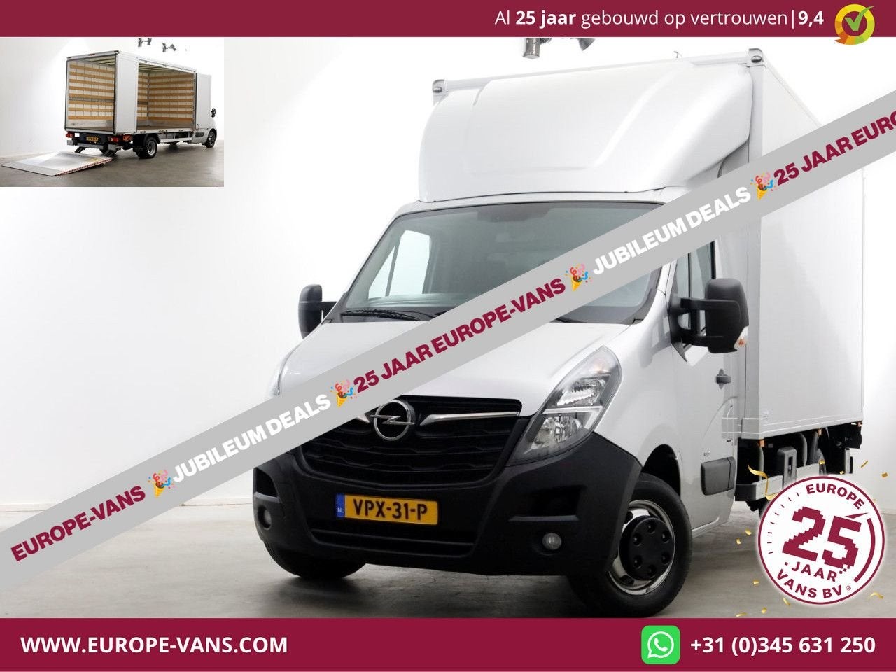 Opel Movano 2.3 Turbo 165pk Bakwagen met bovensluit-laadklep, Te koop, 0 g/km, Electronic Stability Program (ESP), Bedrijf
