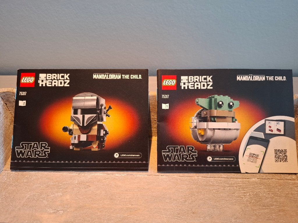 LEGO 75317 - The Mandalorian & The Child (Grogu), Gebruikt, BrickHeadz, Lego, Ophalen of Verzenden