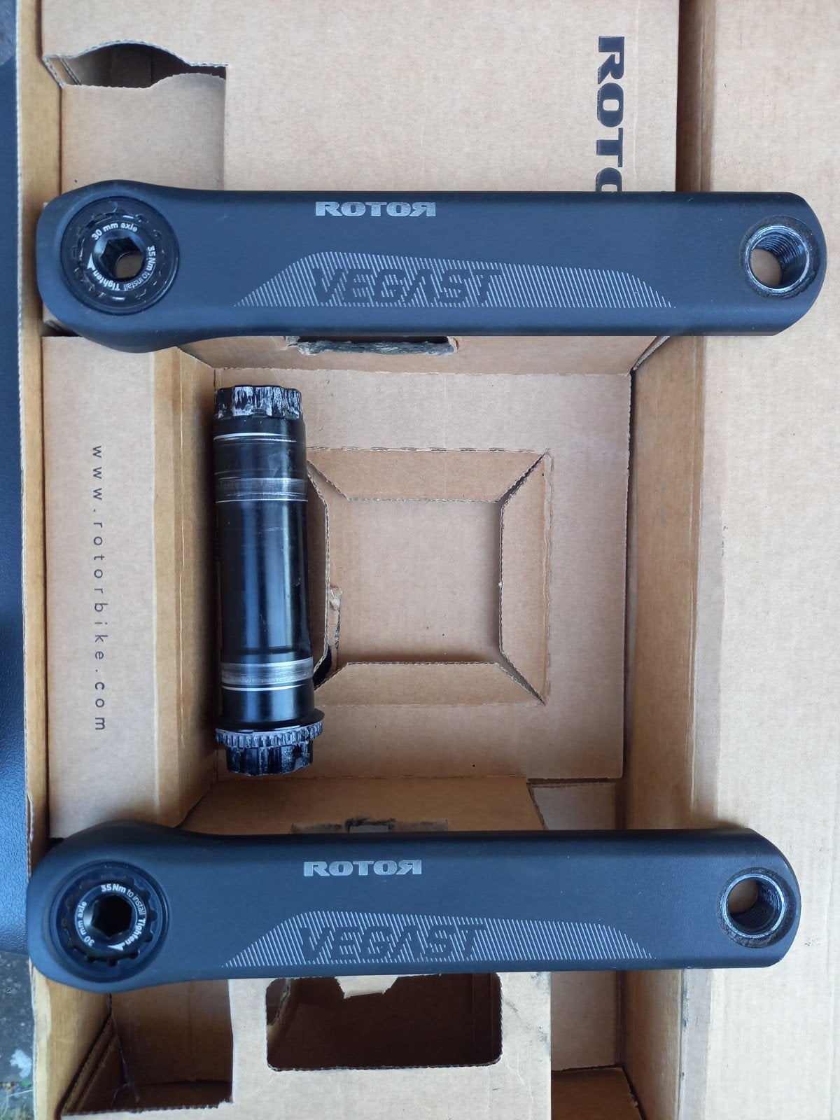 Rotor Vegast crankstel, Fietsen en Brommers, Fietsonderdelen, Ophalen of Verzenden