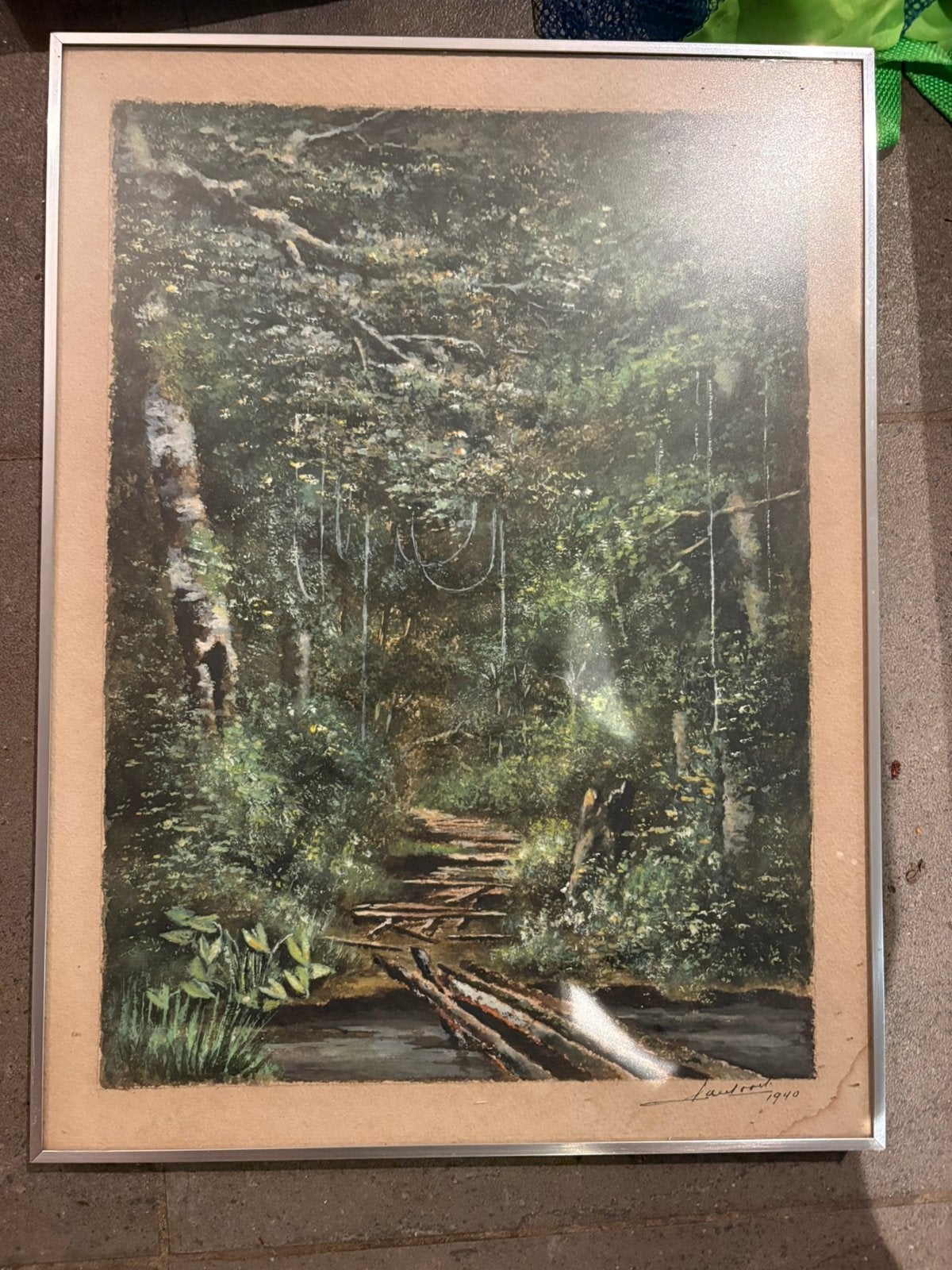 Schilderij, Enlèvement, Paysage