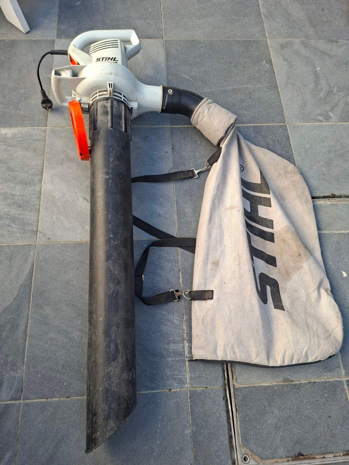stihl bladzuiger, Ophalen