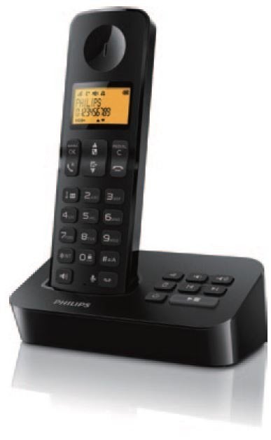 PHILIPS Phone fixe sans fil Vaste Draadloze Telefoon DECT, Télécoms, Enlèvement, Comme neuf, 4 combinés ou plus