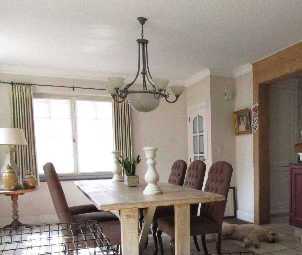 Grote kroonluchter + 2 plafond + 1 muur lamp, Huis en Inrichting, Lampen | Kroonluchters, Ophalen, Nieuw, Glas, E14 (klein)