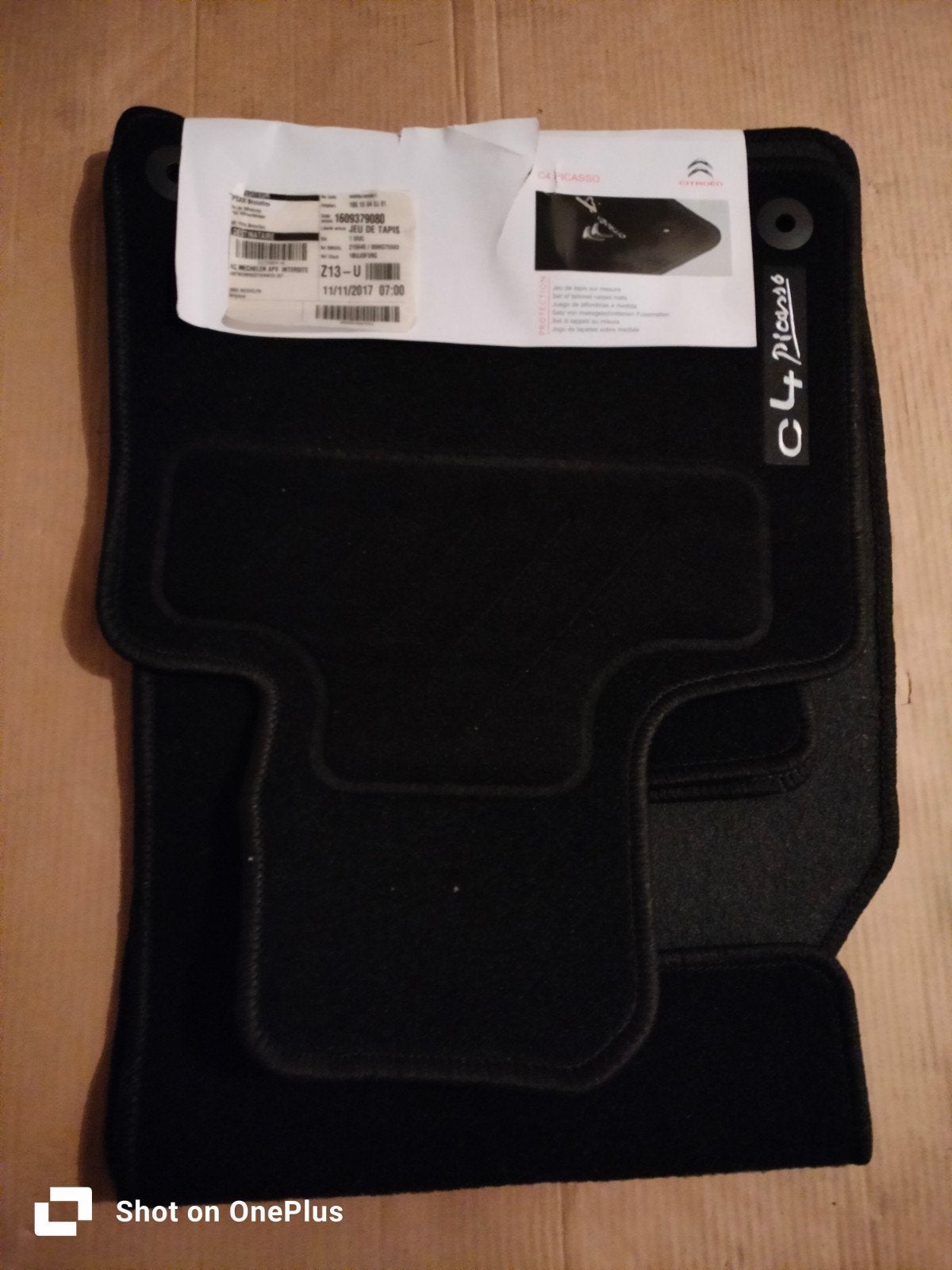 vloermatten nieuw citroen, Ophalen