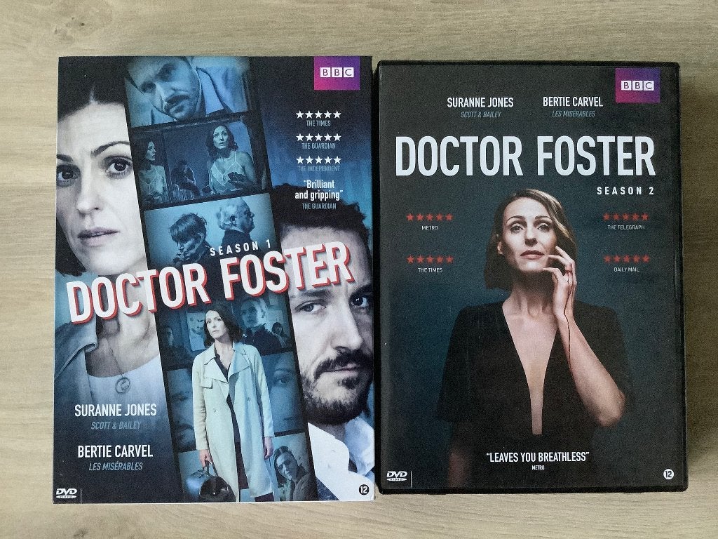 DVD Boxen Britse TV Serie Doctor Foster seizoen 1 en 2, Cd's en Dvd's, Dvd's | Tv en Series, Engels, Nederlands, Seizoen 1, Ophalen of Verzenden