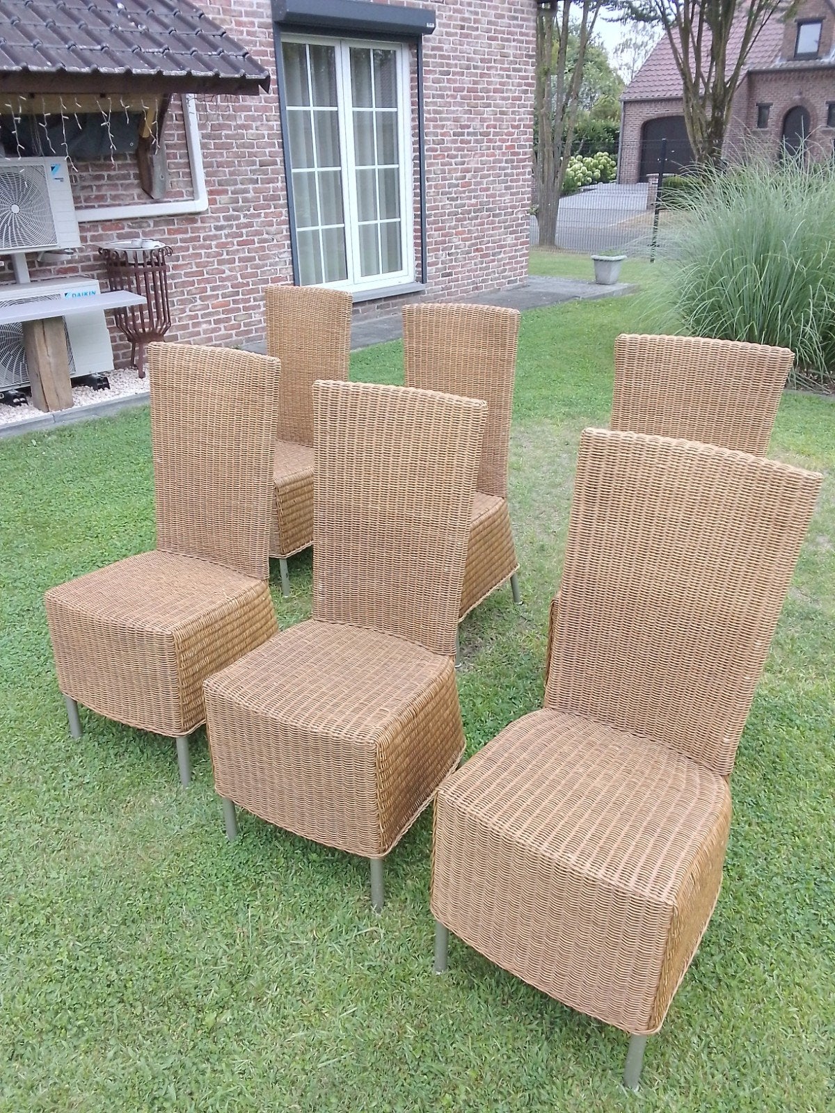 Chaises en osier d'intérieur ou d'extérieur !, Jardin & Terrasse, Chaises de jardin, Aluminium, Enlèvement
