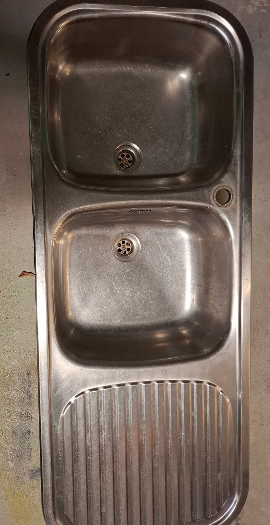 Afwasbak, Ophalen, Gebruikt, Zilver