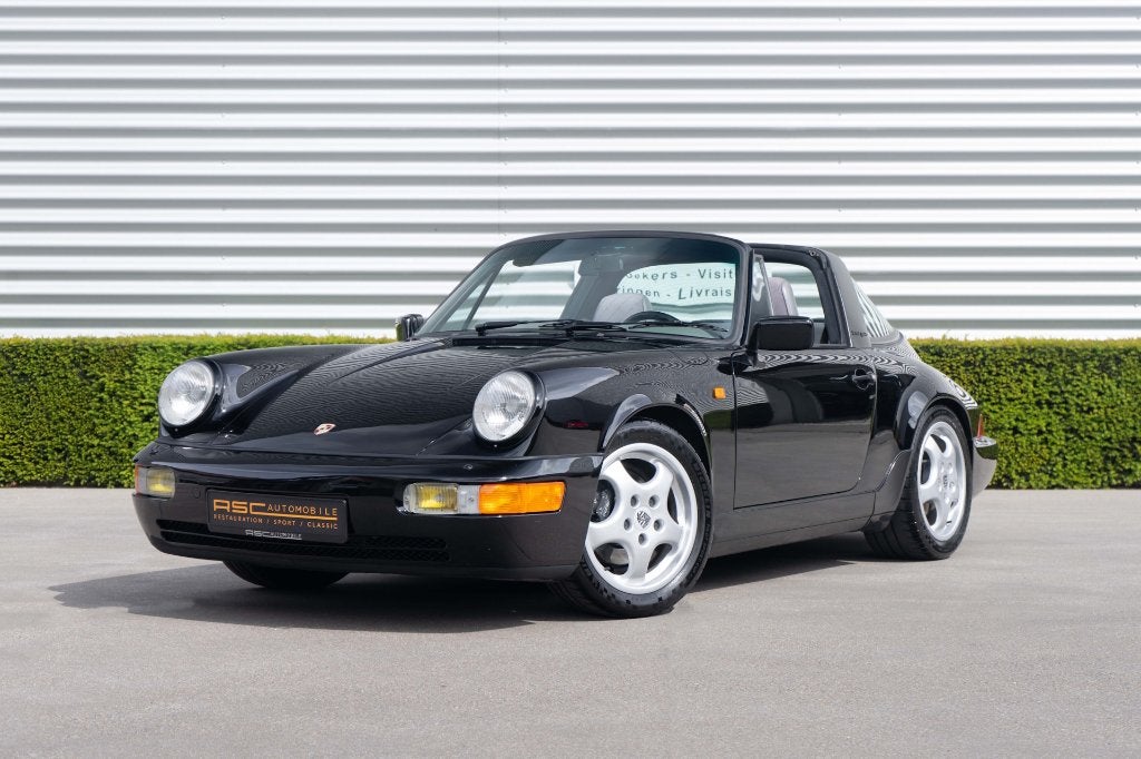 PORSCHE 964 TARGA CARRERA 2, Auto's, Elektrische ramen, 4 zetels, Cabriolet, Zwart