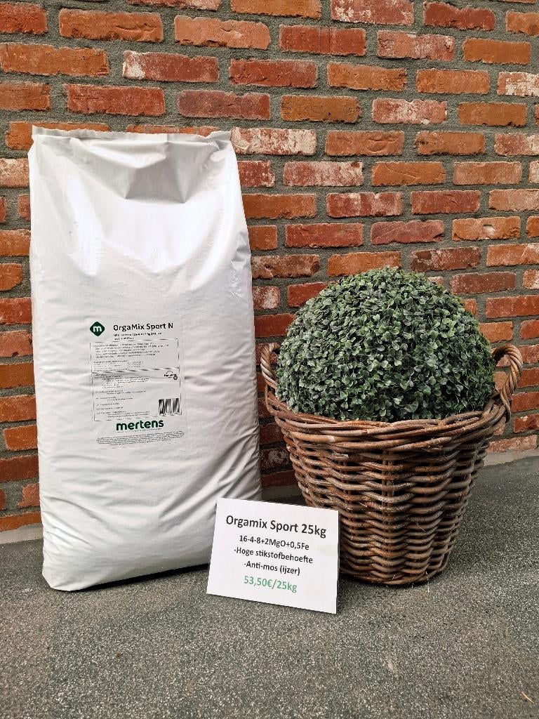 Orgamix sport gazonmeststof 25kg - 800m², Tuin en Terras, Ophalen