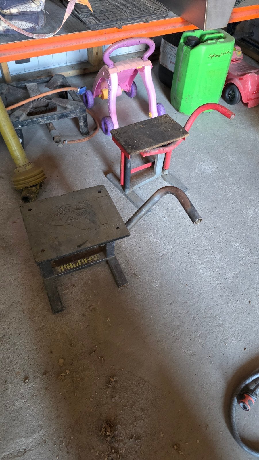 staanders voor crossmoto, Motoren, Ophalen