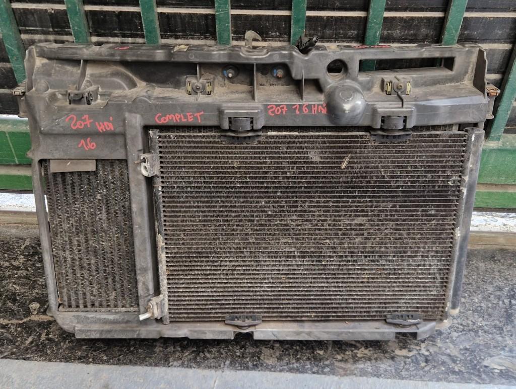 Bloc radiateur PEUGEOT 207 1.6 HDI 2009 COMPLET clim eau, Enlèvement