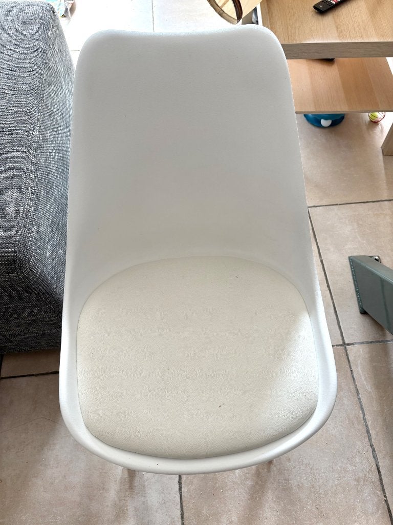 Lot de 3 chaises, Maison & Meubles, Chaises, Utilisé, Quatre, Bois, Blanc, Enlèvement