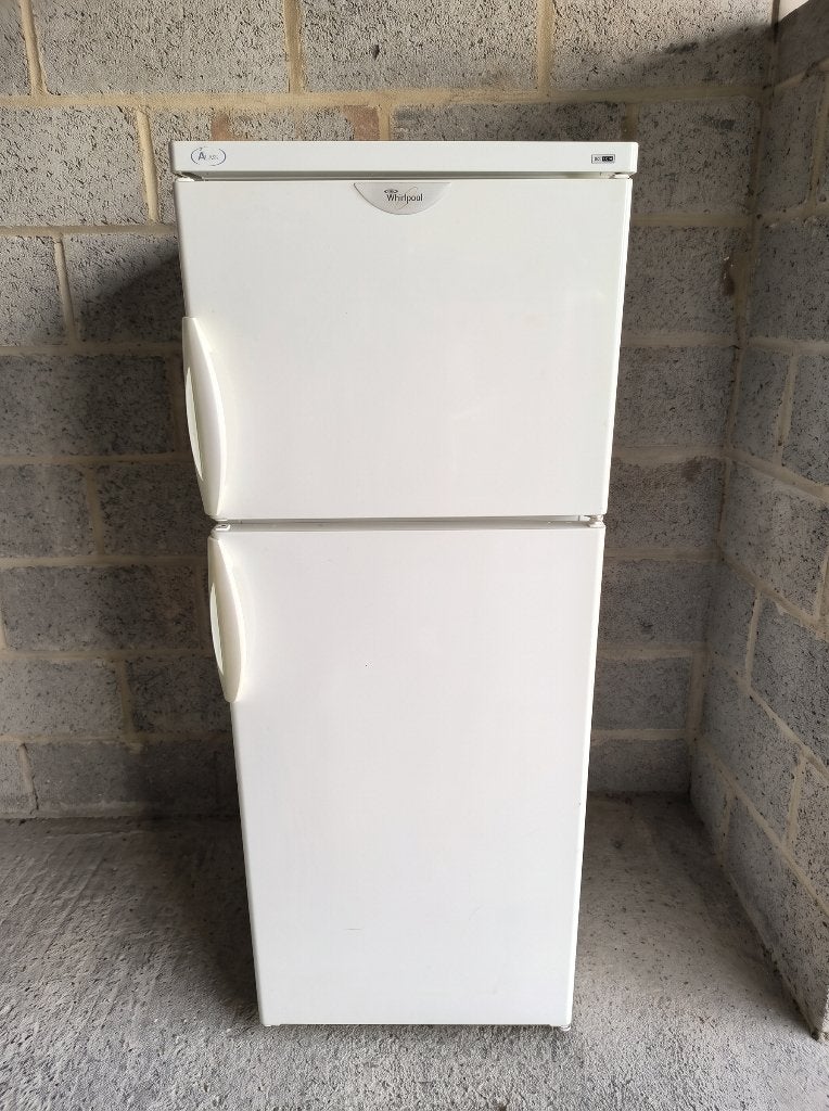 Réfrigérateur Whirlpool avec congélateur supérieur, 120 à 140 cm, Avec compartiment congélateur, Enlèvement, Utilisé