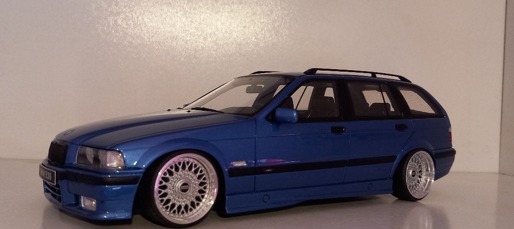 1/18 BMW 328i E36 Touring M-Pack Estoril Blue 1997 Tuning, Ophalen of Verzenden, Nieuw, Auto, OttOMobile