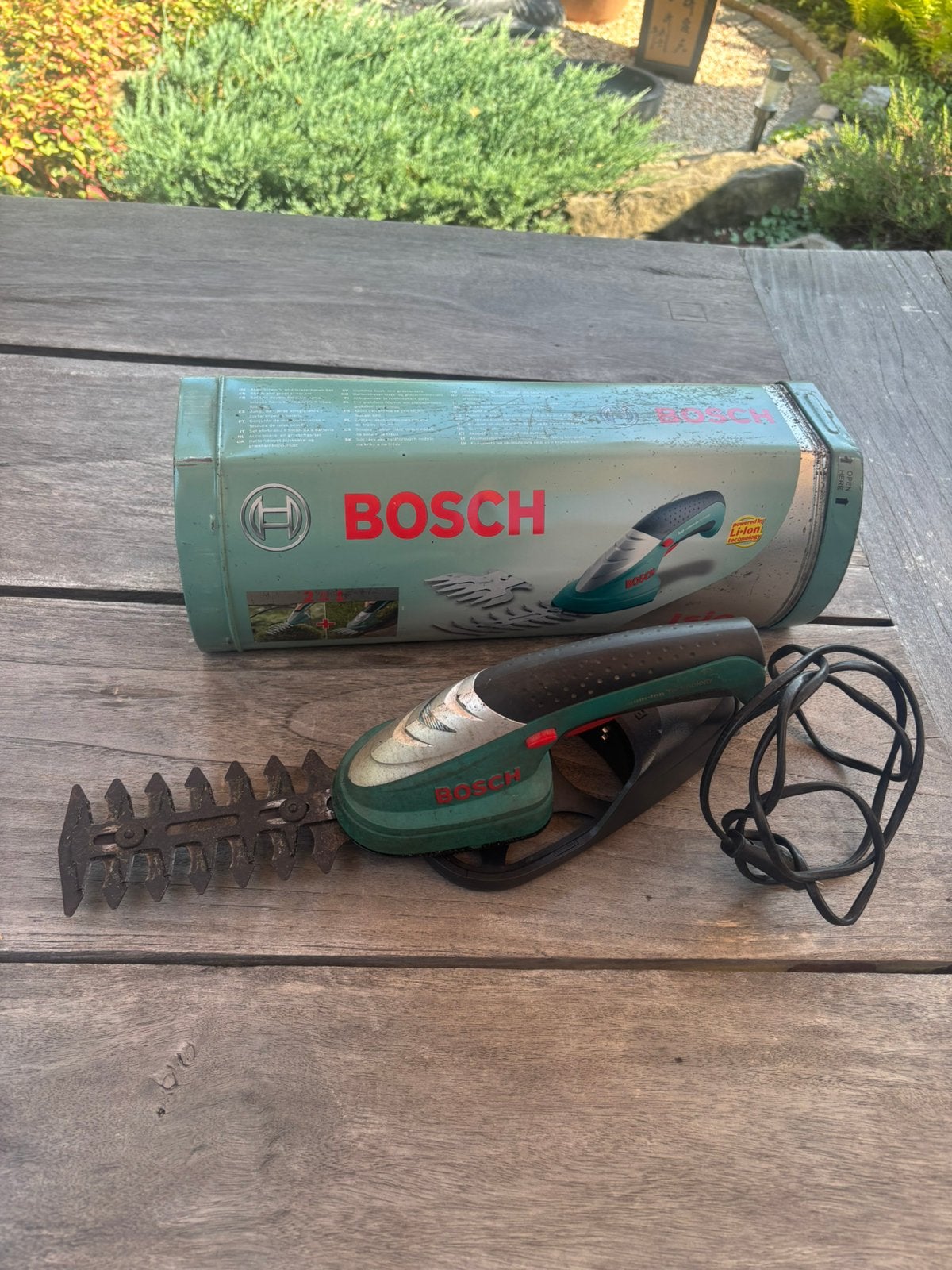 taille-haie Bosch, Jardin & Terrasse, Taille-haies, Enlèvement, Utilisé, Batterie