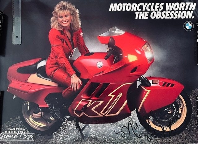 BMW K1 Motorcycle Origineel Poster, Affiche getekend, Particulier, Overig
