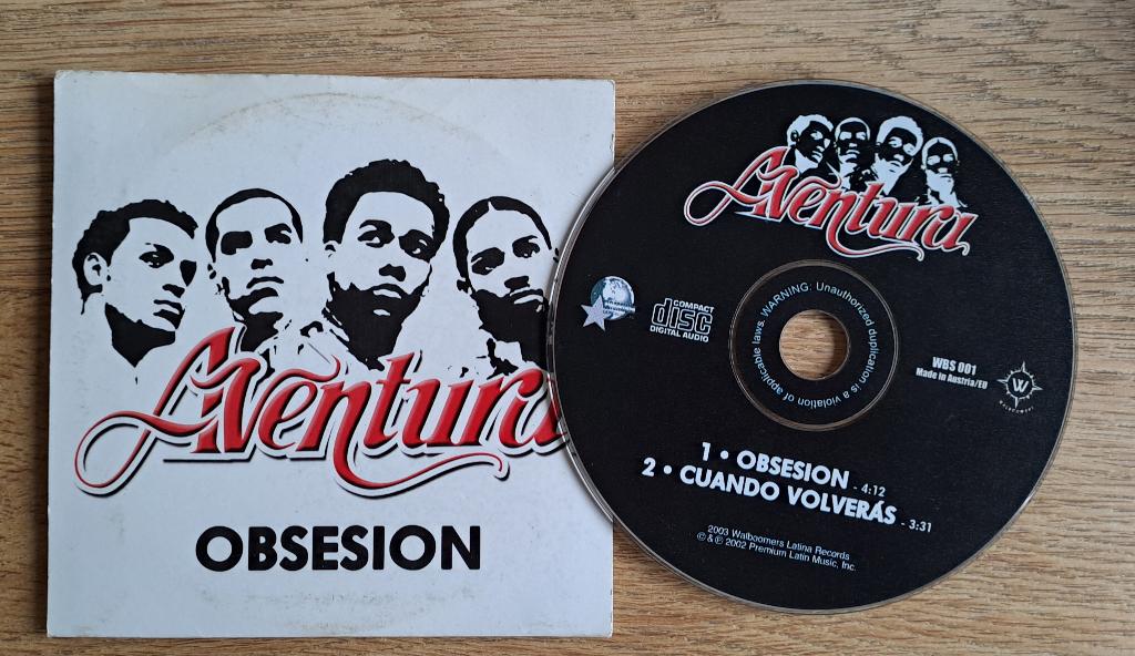 Aventura - Obsesion, CD & DVD, CD Singles, Utilisé, Latino et Salsa, 1 single, Enlèvement ou Envoi